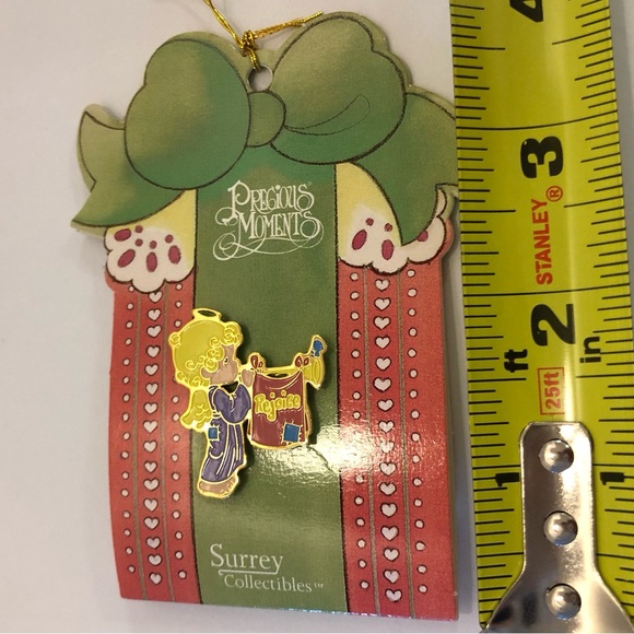 Vintage Precious Moments Pin Rejoice O Earth Angel with Trumpet 1995 - Picture 8 of 11